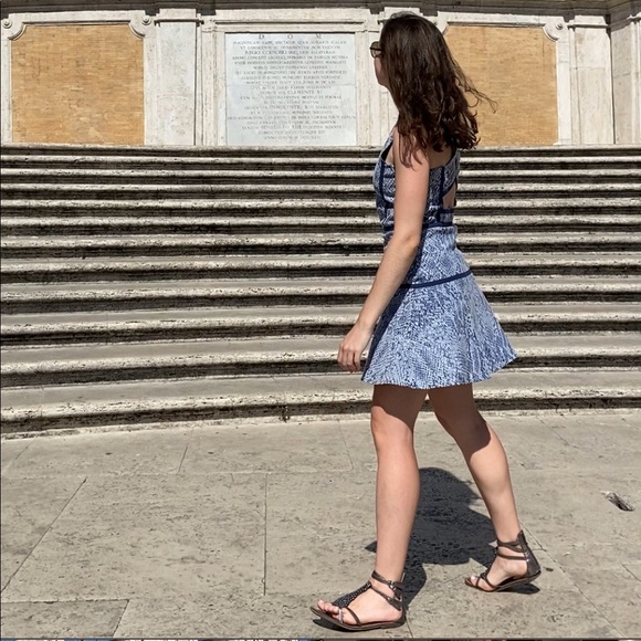 Parker blue python print sundress - Picture 3 of 3